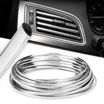 Auto si Moto - Piese auto si accesorii - Caroserie - Alte accesorii caroserie - Rola Ornament Auto de tip "U" pentru muchii sau grila ventilatie, 15m liniari, culoare Crom SILVER - Infinity.ro