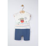 Fashion, accesorii si bijuterii - Copii - Imbracaminte copii - Salopete copii - Salopeta de vara pentru bebelusi Marathon, Tongs baby (Marime: 0-3 Luni, Culoare: Somon) - Infinity.ro