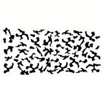 Auto si Moto - Intretinere auto - Stickere auto - Set 2 stickere autoadezive Tuning in doua culori, model "Paint Stains", dimensiune 97 x 47 cm, culoare Negru + Alb - Infinity.ro