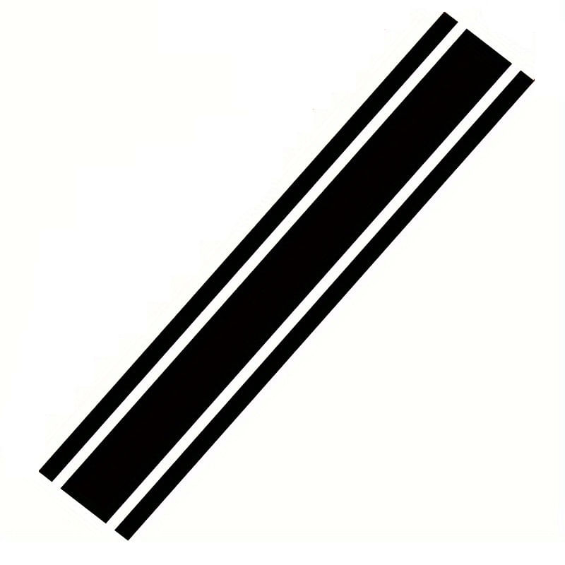 Auto si Moto - Intretinere auto - Stickere auto - Sticker autoadeziv Tuning, model "Triple Stripes", dimensiune 125 x 22 cm, culoare Rosie - Infinity.ro