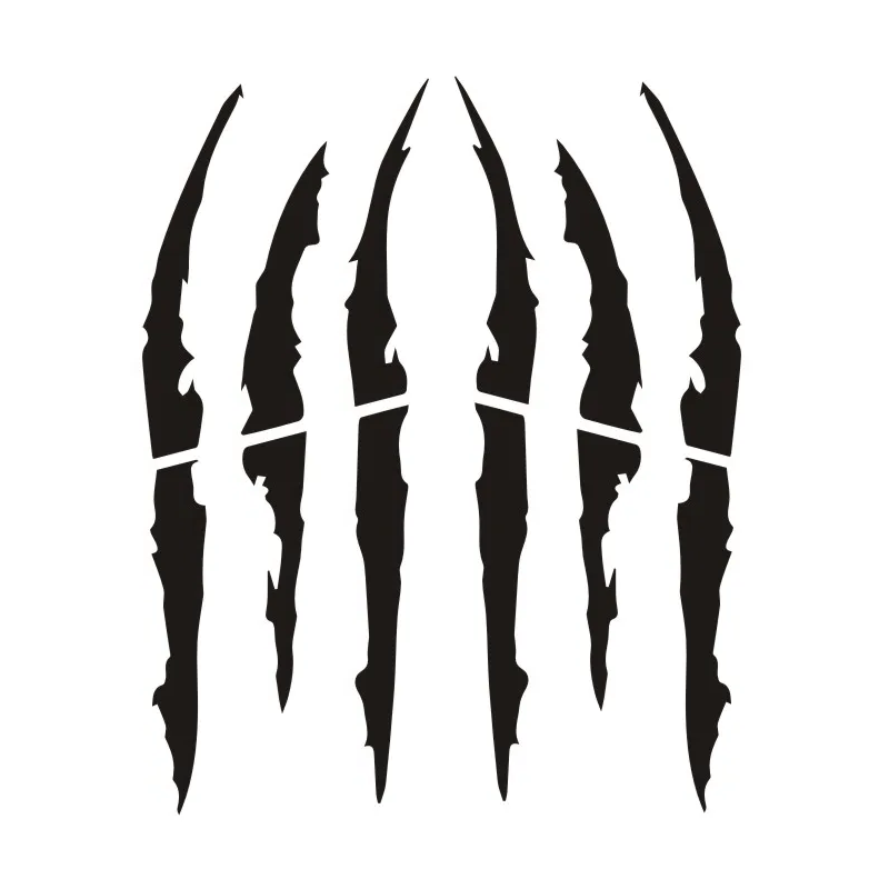 Auto si Moto - Intretinere auto - Stickere auto - Set 2 stickere autoadezive Tuning, model "Monster Scratches", dimensiune 37 x 9 cm, culoare Negru - Infinity.ro