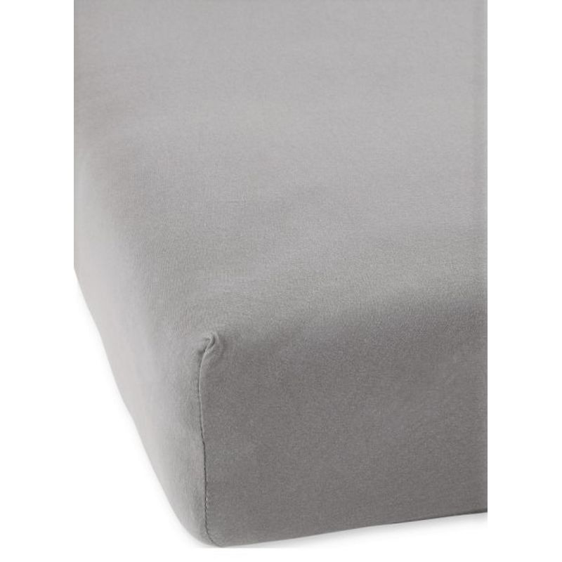 Casa si Gradina - Textile si covoare - Lenjerii de pat - Protectie saltea - Husa pat cu elastic Kotonia Home - Tricot, 100% bumbac, gri, 100×200+20 cm - Infinity.ro