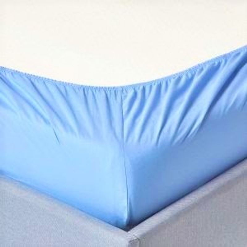 Casa si Gradina - Textile si covoare - Lenjerii de pat - Protectie saltea - Husa pat cu elastic Kotonia Home - Tricot, 100% bumbac, bleu, 180x200+20 cm - Infinity.ro