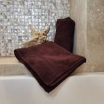 Casa si Gradina - Textile si covoare - Textile baie - Prosoape - Set 2 prosoape de baie Kotonia Home Deco - 50x90 cm, 100% bumbac, maro - Infinity.ro