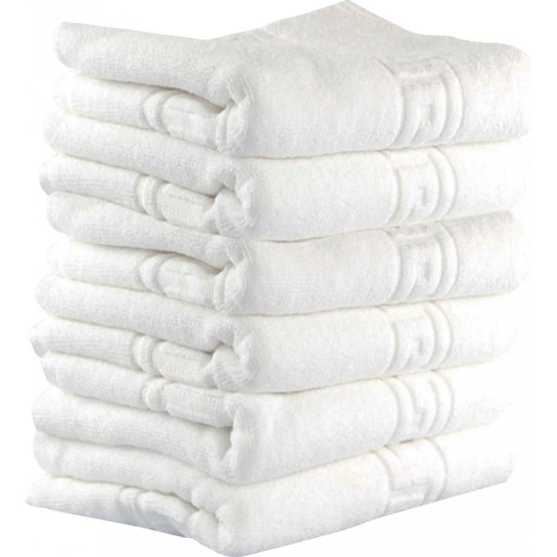 Casa si Gradina - Textile si covoare - Textile baie - Prosoape - Set 6 prosoape Kotonia Home Hotel - Greek Border, 50x90 cm, 100% bumbac, Alb - Infinity.ro