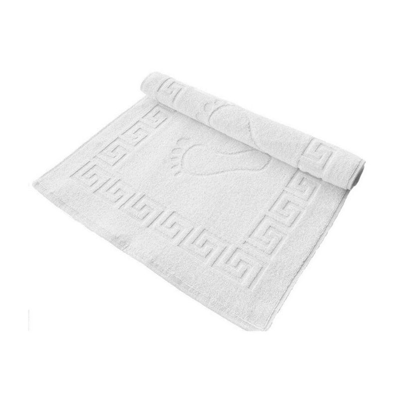 Casa si Gradina - Textile si covoare - Textile baie - Prosoape - Prosop Kotonia Home Hotel - Greek Border, 100% Bumbac, 50x70 cm, pentru picioare, Alb, 600g/mp - Infinity.ro