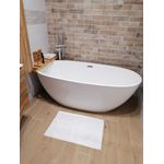 Casa si Gradina - Textile si covoare - Textile baie - Prosoape - Prosop Kotonia Home Hotel - Greek Border, 100% Bumbac, 50x70 cm, pentru picioare, Alb, 600g/mp - Infinity.ro