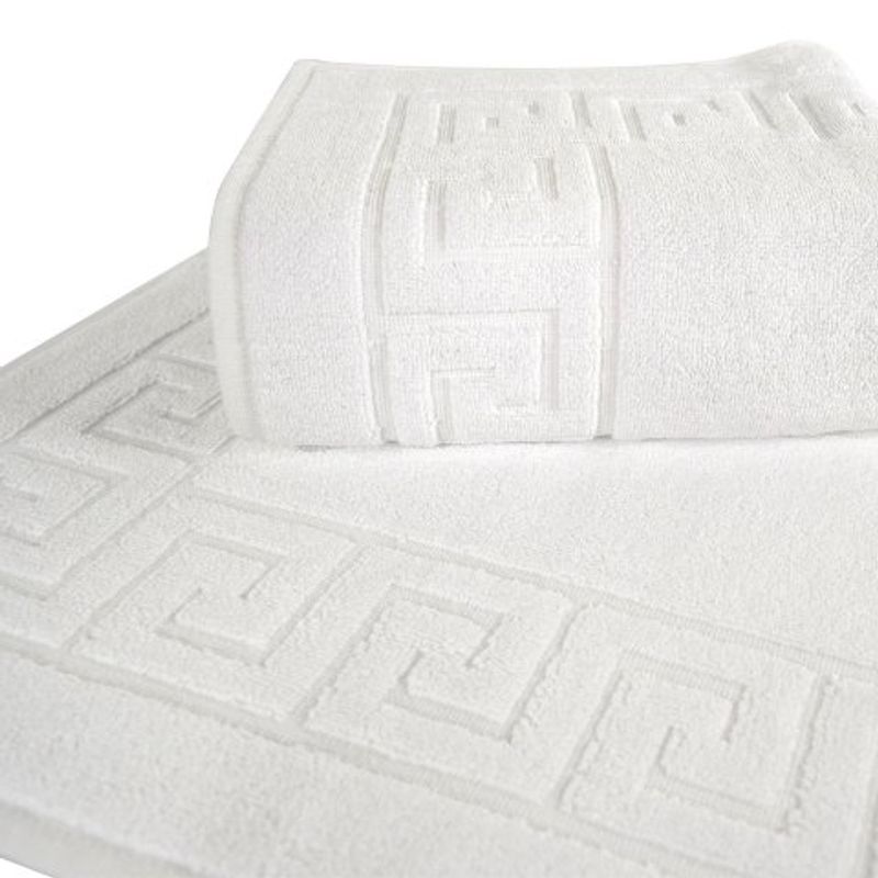Casa si Gradina - Textile si covoare - Textile baie - Prosoape - Set 3 prosoape Kotonia Home Hotel - Greek Border, 50x70 cm, 100% bumbac, Alb - Infinity.ro