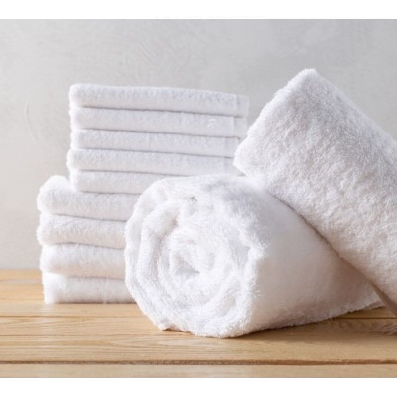 Casa si Gradina - Textile si covoare - Textile baie - Prosoape - Prosop jacquard , Kotonia Home Hotel, fara model , 50x90 cm , 100% bumbac, 450 g, Alb - Infinity.ro