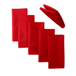 Casa si Gradina - Textile si covoare - Textile bucatarie - Servete si naproane - Set 10 Servete de masa Kotonia Home - 45x45 cm, Damasc Saten DeLux, 100% bumbac, Rosu - Infinity.ro