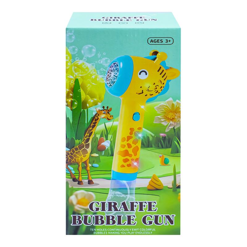 Jucarii, Copii si Bebe - Jucarii si jocuri - Jucarii & jocuri educative - Jucarii interactive - Pistol baloane de sapun, girafa, cu baterii,  10.5x7x24 cm - Infinity.ro