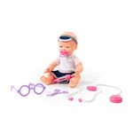 Jucarii, Copii si Bebe - Jucarii si jocuri - Jucarii bebelusi - Jucarii interactive bebelusi - Bebelus cu accesorii doctor, 35 cm, Daemi - Infinity.ro