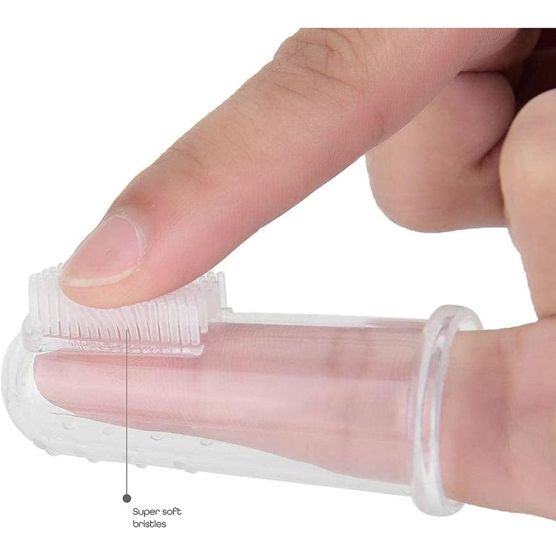 Jucarii, Copii si Bebe - Igiena si ingrijire - Articole igiena dentara copii - Periuta de dinti din silicon, MEDILOGIC™, degetar 3 luni+ - Infinity.ro