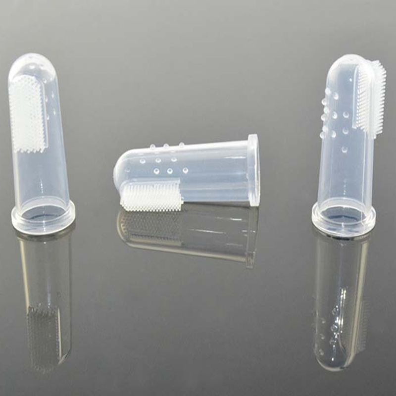 Jucarii, Copii si Bebe - Igiena si ingrijire - Articole igiena dentara copii - Periuta de dinti din silicon, MEDILOGIC™, degetar 3 luni+ - Infinity.ro