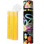 Casa si Gradina - Decoratiuni - Decoratiuni petrecere - Accesorii pentru petrecere - Set 100 bratari luminoase si colorate pentru petreceri, fosforescente, Glow Sticks, Galbene, bebeLOGIC™ - Infinity.ro