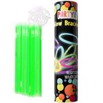 Casa si Gradina - Decoratiuni - Decoratiuni petrecere - Accesorii pentru petrecere - Set 100 bratari luminoase si colorate pentru petreceri, fosforescente, Glow Sticks, Verzi, bebeLOGIC™ - Infinity.ro