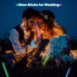 Casa si Gradina - Decoratiuni - Decoratiuni petrecere - Accesorii pentru petrecere - Set 100 bratari luminoase si colorate pentru petreceri, fosforescente, Glow Sticks, Verzi, bebeLOGIC™ - Infinity.ro