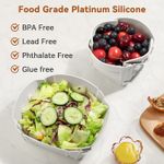 Casa si Gradina - Bucatarie si vesela - Vesela si tacamuri - Farfurii si boluri - Bol, farfurie sau tava pliabile, silicon alimentar, fara BPA, camping, drumetii, gustari, 28cm, gri, mediLOGIC™ - Infinity.ro