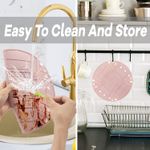 Casa si Gradina - Bucatarie si vesela - Vesela si tacamuri - Farfurii si boluri - Tava, bol sau farfurie pliabile, silicon alimentar, fara BPA, camping, drumetii, gustari, 28cm, roz, mediLOGIC™ - Infinity.ro