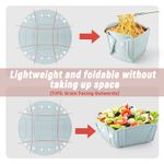 Casa si Gradina - Bucatarie si vesela - Vesela si tacamuri - Farfurii si boluri - Bol, tava sau farfurie pliabile, silicon alimentar, fara BPA, camping, drumetii, gustari, 28cm, verde, mediLOGIC™ - Infinity.ro