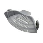 Casa si Gradina - Bucatarie si vesela - Ustensile bucatarie - Site bucatarie, strecuratori si accesorii - Strecuratoare silicon cu prindere, potrivita pentru oale, boluri, tigai, spaghete, carne, fara BPA, neagra, mediLOGIC™ - Infinity.ro