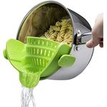 Casa si Gradina - Bucatarie si vesela - Ustensile bucatarie - Site bucatarie, strecuratori si accesorii - Strecuratoare silicon cu prindere, potrivita pentru oale, boluri, tigai, spaghete, carne, fara BPA, verde, mediLOGIC™ - Infinity.ro