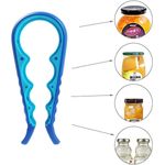 Casa si Gradina - Bucatarie si vesela - Ustensile bucatarie - Desfacatoare conserve - Deschizator capace borcane, recipiente si sticle pentru maini slabe, multifunctional, 5 in 1, albastru, mediLOGIC™ - Infinity.ro