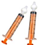 Jucarii, Copii si Bebe - Igiena si ingrijire - Accesorii ingrijire copii - Aspiratoare nazale si accesorii - Set 2 buc Irigator Nazal tip Seringa Spalarea Nasului, MEDILOGIC™, pentru Bebelusi, Copii si Adulti, 10 ml, Portocaliu - Infinity.ro