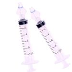 Jucarii, Copii si Bebe - Igiena si ingrijire - Accesorii ingrijire copii - Aspiratoare nazale si accesorii - Set 2 buc Irigator Nazal tip Seringa Spalarea Nasului, MEDILOGIC™, pentru Bebelusi, Copii si Adulti, 10 ml, Transparent - Infinity.ro