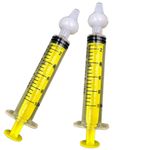 Jucarii, Copii si Bebe - Igiena si ingrijire - Accesorii ingrijire copii - Aspiratoare nazale si accesorii - Set 2 buc Irigator Nazal tip Seringa Spalarea Nasului, MEDILOGIC™, pentru Bebelusi, Copii si Adulti, 10 ml, Galben - Infinity.ro