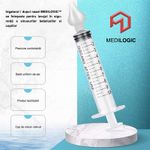 Jucarii, Copii si Bebe - Igiena si ingrijire - Accesorii ingrijire copii - Aspiratoare nazale si accesorii - Irigator Nazal tip Seringa pentru Spalarea Nasului, MEDILOGIC™, pentru Bebelusi, Copii si Adulti, 10 ml, Transparent - Infinity.ro