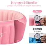 Jucarii, Copii si Bebe - Igiena si ingrijire - Baia bebelusului - Cadite bebe si accesorii baie - Cadita gonflabila pentru bebelusi si copii, 0-5 ani, portabila, pliabila, mini piscina de calatorie, roz, bebeLOGIC™ - Infinity.ro