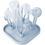Jucarii, Copii si Bebe - Hrana si alaptare - Biberoane, suzete si accesorii hranire - Biberoane, tetine si accesorii - Suport pentru uscare biberoane, Polipropilena, Pliabil, Albastru, bebeLOGIC™ - Infinity.ro