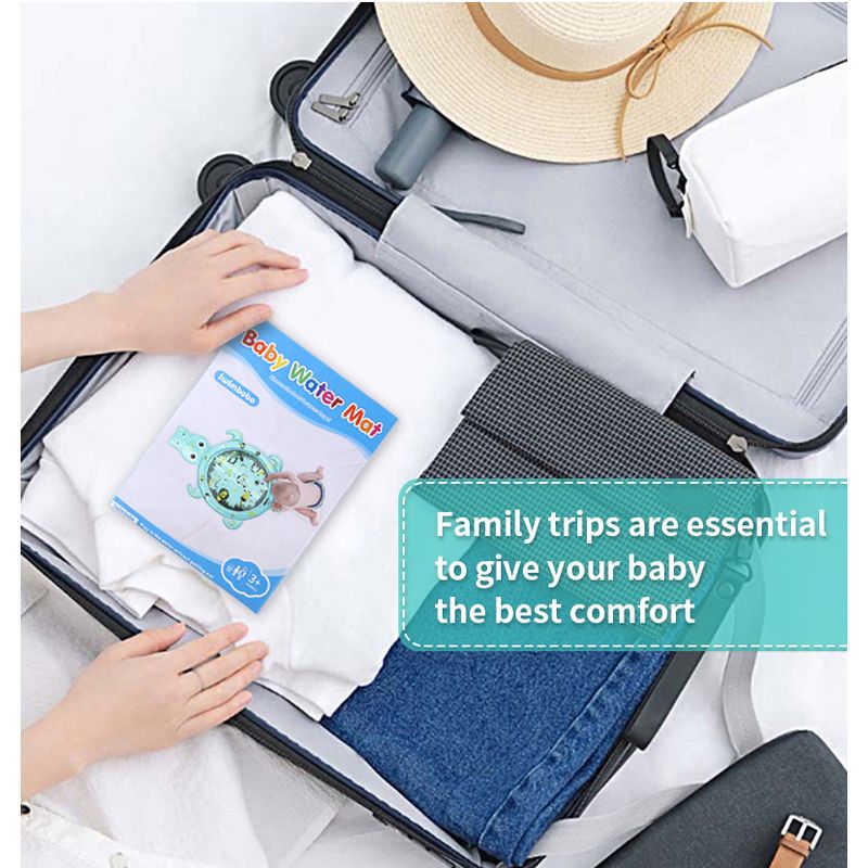 Jucarii, Copii si Bebe - Jucarii si jocuri - Jucarii bebelusi - Centre de activitati - Saltea cu apa centru de activitati pentru bebelusi, tema animale diverse, forma crocodil, 3-12 luni, bebeLOGIC™ - Infinity.ro