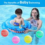 Jucarii, Copii si Bebe - Jucarii si jocuri - Jucarii de exterior - Colaci, ochelari si accesorii inot copii - Colac de inot bebelusi si copii cu accesorii si jucarii distractive, pistol cu apa, Baby Shark, 1 - 5 ani, bebeLOGIC™ - Infinity.ro