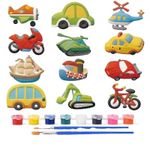 Jucarii, Copii si Bebe - Jucarii si jocuri - Jucarii & jocuri educative - Seturi pictura si desen - Set pictura si mulaj cu 6 figurine din ipsos de colorat, Dinozauri, 6 culori, copii de la 3 ani, multicolor, bebeLOGIC™ - Infinity.ro