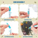 Carti si Birotica - Carti - Carti pentru copii - Carti de colorat - Carte de colorat cu apa Magic Book, Robot World, tip Aquadoodle, pentru fete si baieti 2, 3, 4, 5, 6 ani, bebeLOGIC™ - Infinity.ro