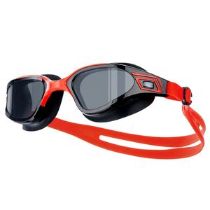 Ochelari inot profesionali MEDILOGIC™, unisex, policarbonat/silicon, protectie UV, anti-aburire, reglabili, negri/rosii