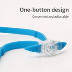 Sport si Outdoor - Echipament Sportiv - Accesorii echipament sportiv - Ochelari sport - Set complet de inot pentru copii, mediLOGIC®, ochelari, casca, clips nazal si dopuri pentru urechi, 3-6 ani, albastru - Infinity.ro