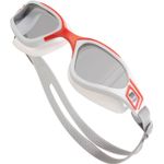 Sport si Outdoor - Echipament Sportiv - Accesorii echipament sportiv - Ochelari sport - Ochelari inot profesionali MEDILOGIC™, unisex, policarbonat/silicon, protectie UV, anti-aburire, reglabili, albi/rosii - Infinity.ro