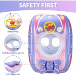 Jucarii, Copii si Bebe - Jucarii si jocuri - Jucarii de exterior - Colaci, ochelari si accesorii inot copii - Colac inot cu parasolar pentru bebelusi si copii, masina gonflabila, violet, potrivit 1-4 ani, bebeLOGIC™ - Infinity.ro