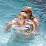 Jucarii, Copii si Bebe - Jucarii si jocuri - Jucarii de exterior - Colaci, ochelari si accesorii inot copii - Colac inot bebelusi si copii, forma de U, potrivit 6-18 luni, albastru, bebeLOGIC™ - Infinity.ro