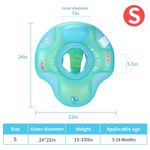 Jucarii, Copii si Bebe - Jucarii si jocuri - Jucarii de exterior - Colaci, ochelari si accesorii inot copii - Colac cu chilotel pentru bebelusi 6-24 luni, tip scaunel, impiedica bebelusul sa se rasuceasca, verde, bebeLOGIC™ - Infinity.ro