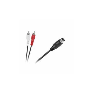 Cablu 5 Din la 2x RCA 1.5m Cabletech