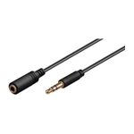 TV, Audio-Video si Foto - Accesorii TV si audio - Cabluri si adaptoare audio - Cablu extensie pentru casti audio AUX JACK 3.5 mm Stereo 1m SLIM mama-tata Goobay - Infinity.ro
