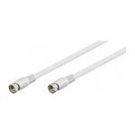 TV, Audio-Video si Foto - Accesorii TV si audio - Antene TV si accesorii - Cablu de antena ecranat F tata-tata 7.5m Goobay - Infinity.ro