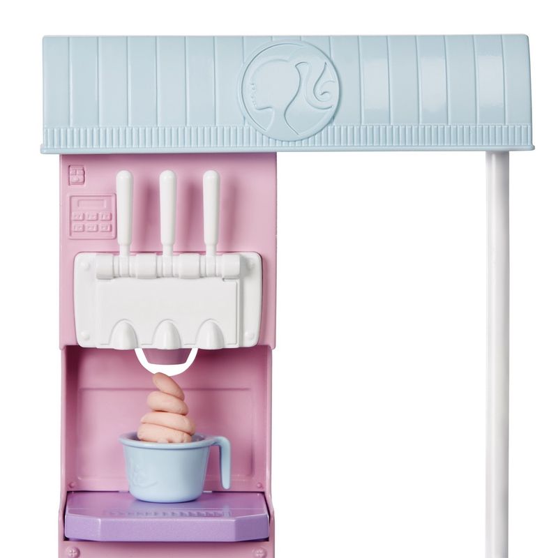 Jucarii, Copii si Bebe - Jucarii si jocuri - Papusi si accesorii - Papusi - Barbie set de joaca magazinul de inghetata - Infinity.ro