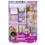 Jucarii, Copii si Bebe - Jucarii si jocuri - Papusi si accesorii - Papusi - Barbie set de joaca magazinul de inghetata - Infinity.ro