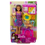 Jucarii, Copii si Bebe - Jucarii si jocuri - Papusi si accesorii - Papusi - Barbie set papusa barbie pup adoption - Infinity.ro
