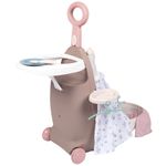 Jucarii, Copii si Bebe - Jucarii si jocuri - Papusi si accesorii - Papusi - Valiza multifunctionala pentru papusi Smoby Baby Nurse 3 in 1 maro - Infinity.ro